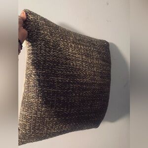 Tweed beige throw pillow